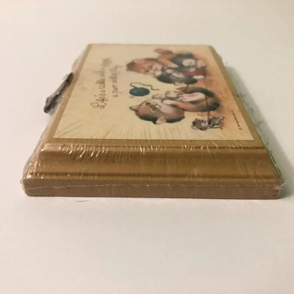 Vintage 1981 Hallmark Plaque Lifes A Tickle Hanging Cat  Wall Art - Picture 15 of 16